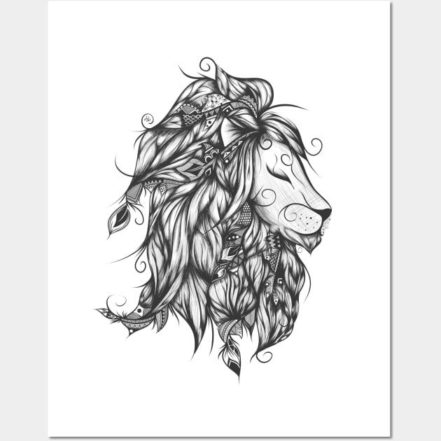 Poetic Lion Wall Art by LouJah69